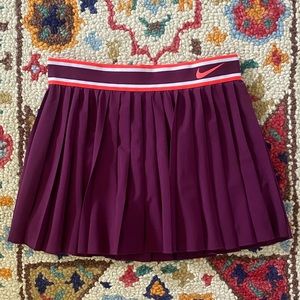 Pleated Nike tennis skirt